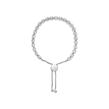 14K White Gold 6.00 Cttw Diamond 4â€-10â€ Adjustable Bolo Tennis Bracelet (I-J Color, I1-I2 Clarity) Bids.com