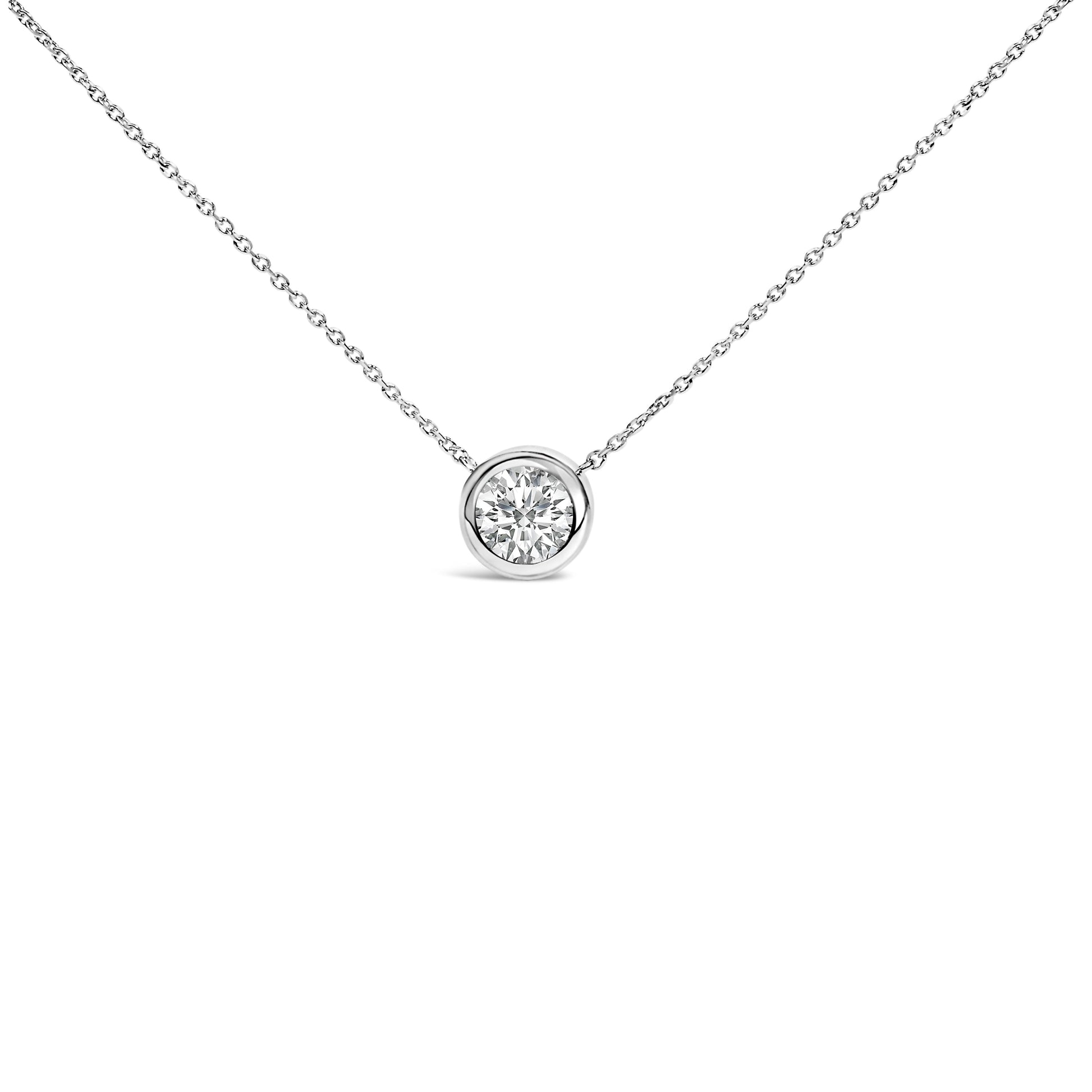 .925 Sterling Silver 7MM Bezel Set Created Purple Amethyst Pendant Necklace - 18" Inches Bids.com