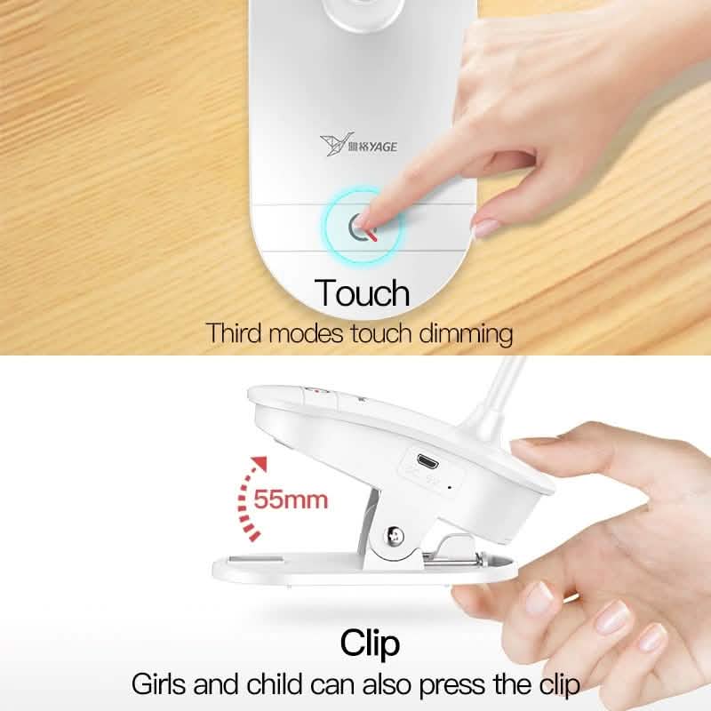 LED Touch On/off Switch with 3 Modes Desk Lamp Clip DailySale
