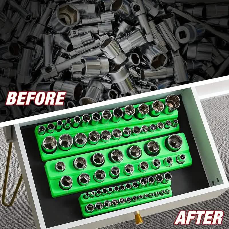 6-Piece: Magnetic Socket Organizer Set DailySale