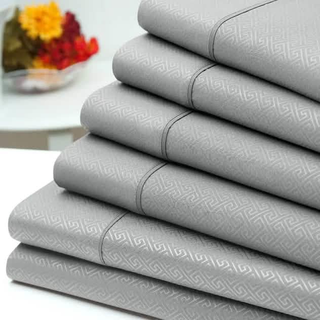6-Piece: US Army Embossed Greek Key Sheet Set DailySale