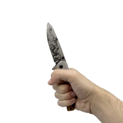 2-Pack: 3.5" Spring Assisted Knife Drop Point Blade DailySale