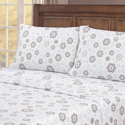 4-Piece: Kathy Ireland 100% Turkish Cotton Flannel Sheet Set DailySale