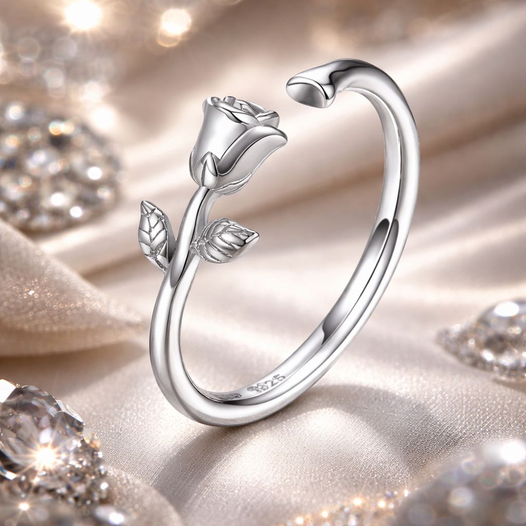 S925 Sterling Silver Plated Platinum Ring for Women Bids.com