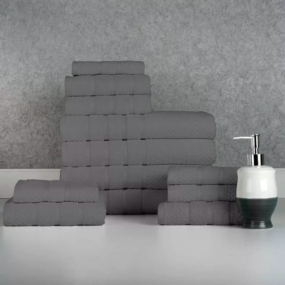 12-Piece: Bibb Home Egyptian Cotton Towel Set DailySale