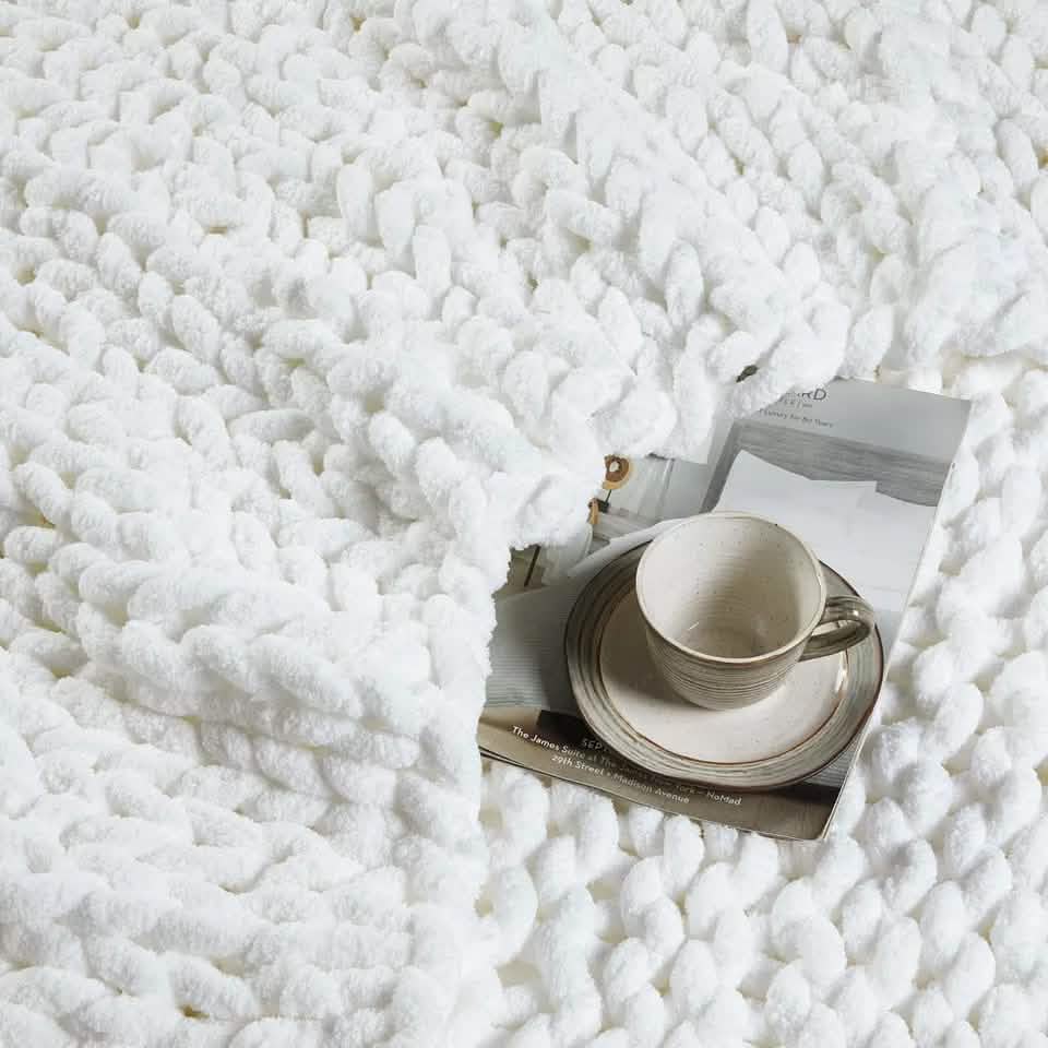 50" X 60" Kathy Ireland Chunky Chenille Plush Throw DailySale