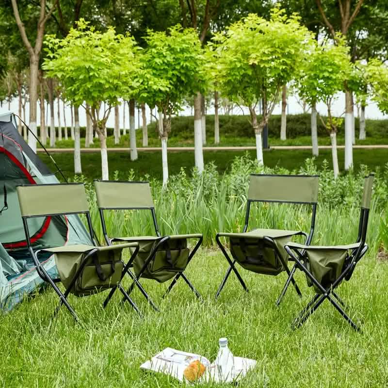 4-Piece: Folding Outdoor Chair with Storage Bag DailySale