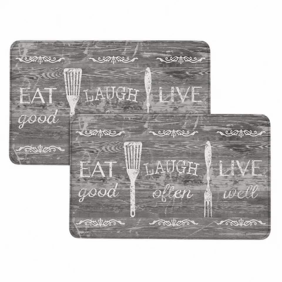 Bibb Home Anti Fatigue Foam Oversized Kitchen Mat 20" X 36" DailySale