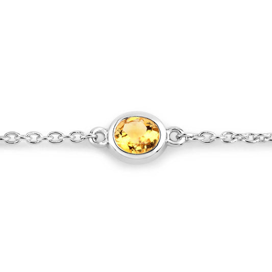 1.83 Carat Genuine Multi Stones .925 Sterling Silver Bracelet Bids.com