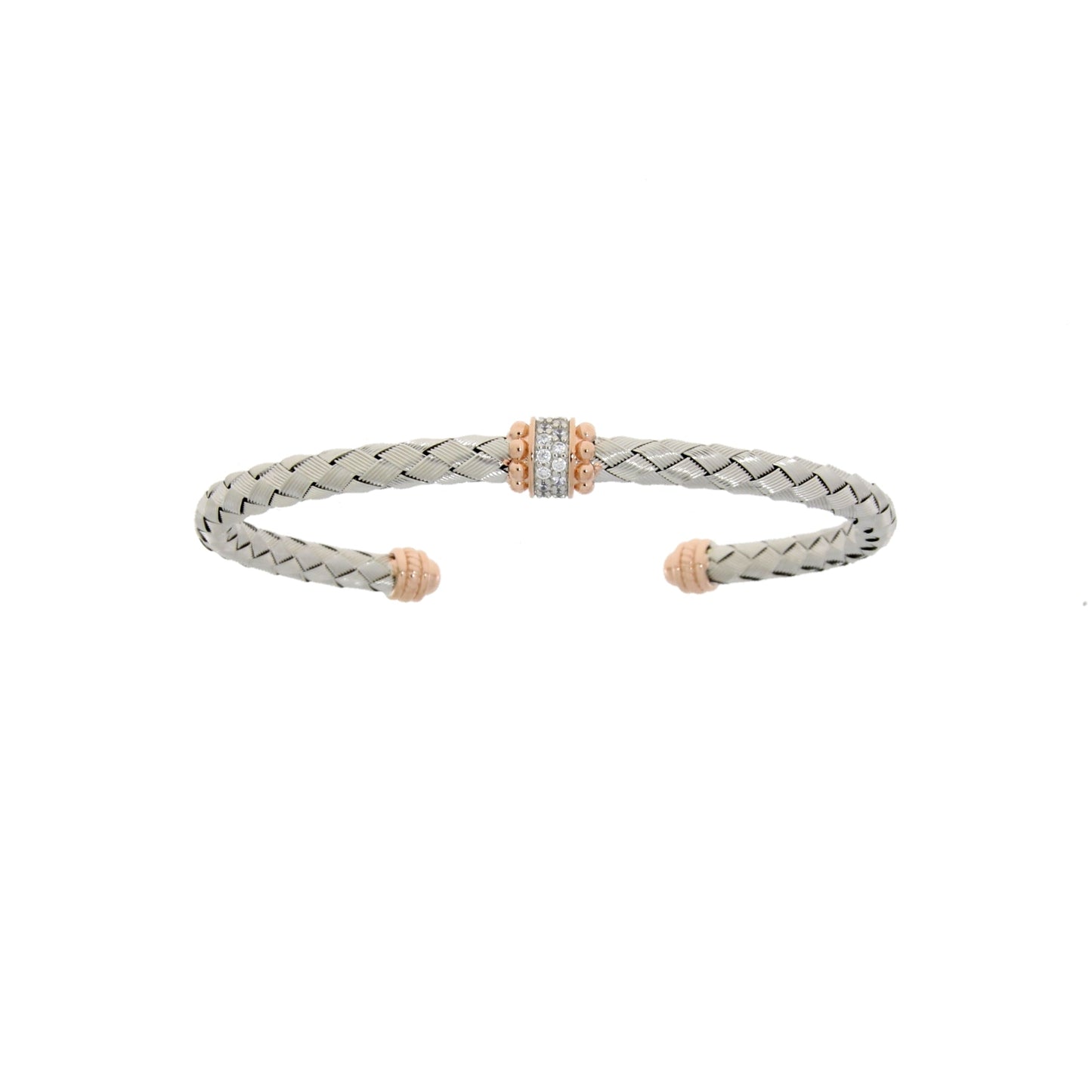 Natural Cubic Zirconia Bangle Bracelet Sterling Silver Bids.com