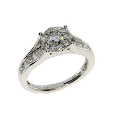 Genuine 1.20ct Diamond Diamond Eng Only 10KT White Gold Bids.com