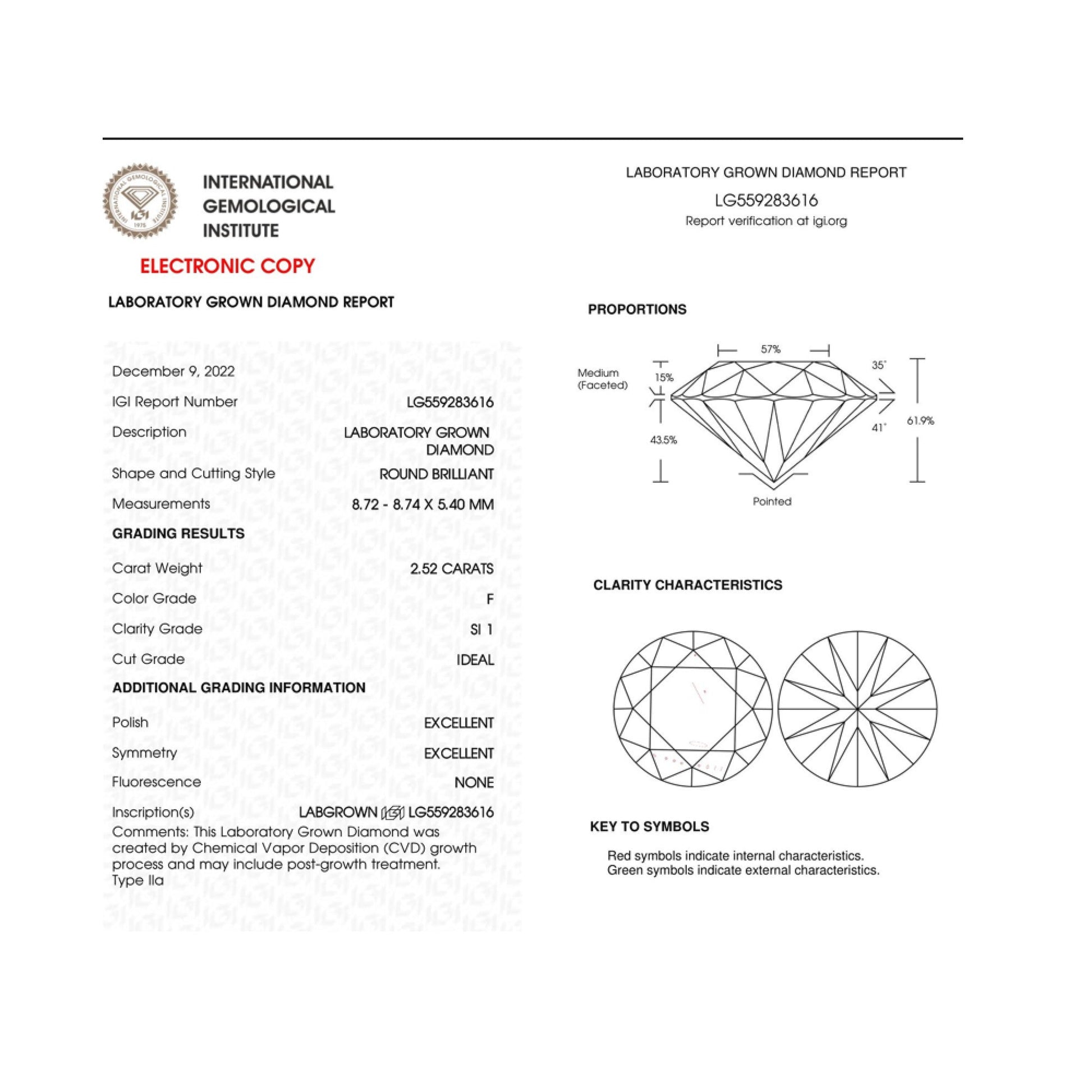 IGI Certified 14K White Gold 5.00 Cttw Round Brilliant-Cut Lab Grown Diamond Classic 4-Prong Stud Earrings with Screw Backs (F-G Color, SI1 Clarity) Bids.com