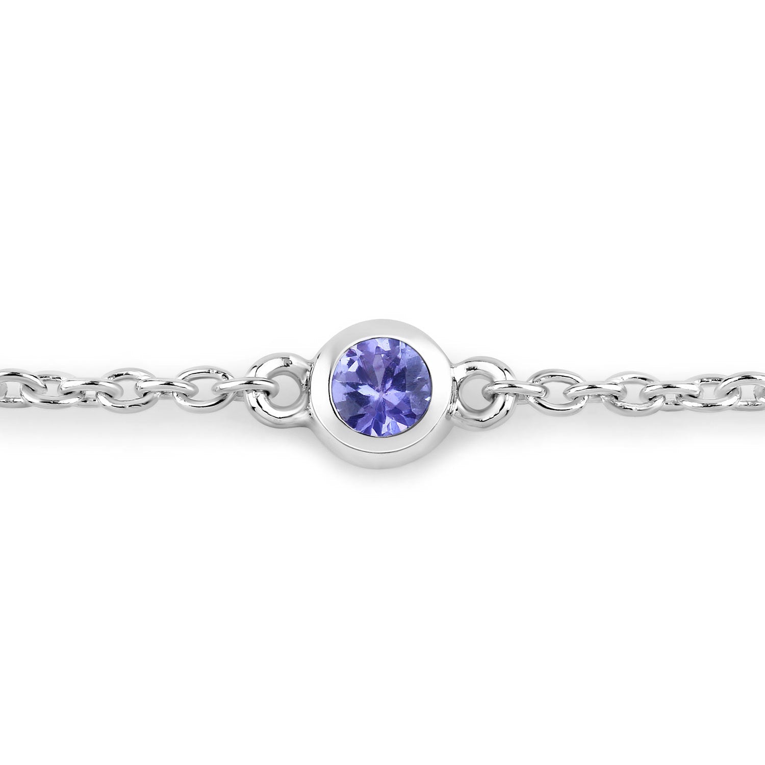 0.50 Carat Genuine Tanzanite .925 Sterling Silver Bracelet Bids.com