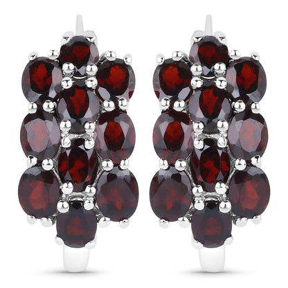 10.40 Carat Genuine Garnet .925 Sterling Silver 3 Piece Jewelry Set (Ring, Earrings, and Pendant w/ Chain) Bids.com