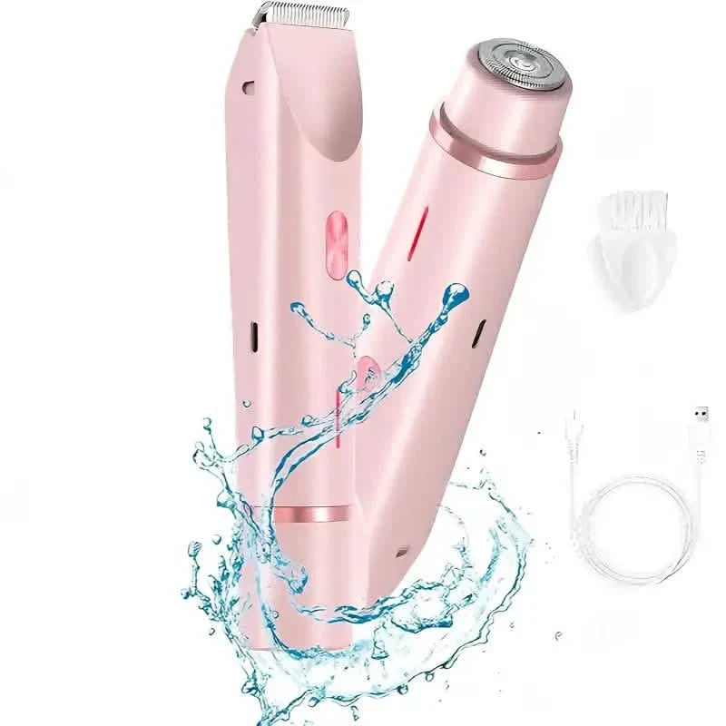 Women’s 2-in-1 Bikini & Facial USB Rechargeable Electric Razor for Wet/Dry Use DailySale