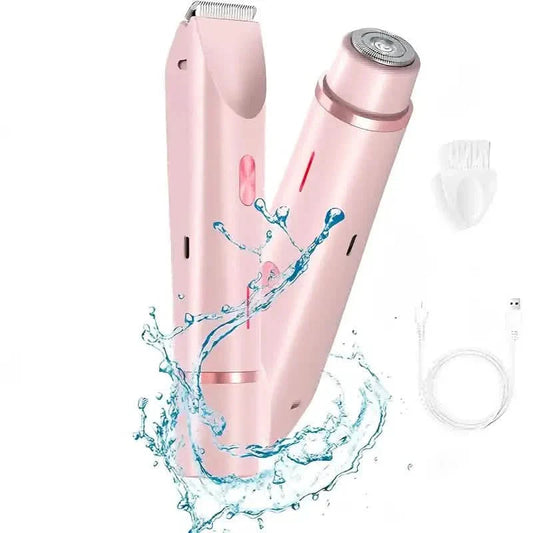 Women’s 2-in-1 Bikini & Facial USB Rechargeable Electric Razor for Wet/Dry Use DailySale