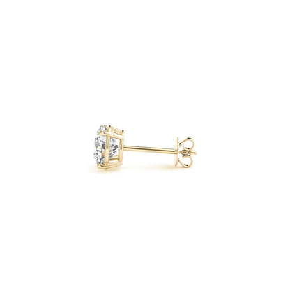 1 1/2 cttw Certified IGI Lab Grown Round Diamond Stud Earrings 14k Yellow Gold (G/VS2) Bids.com