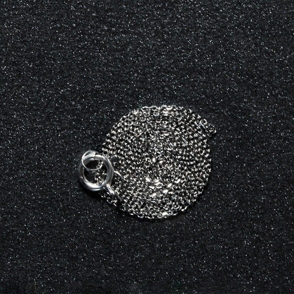 14k White Gold Diamond Cut Cable Link Chain 0.7mm Bids.com