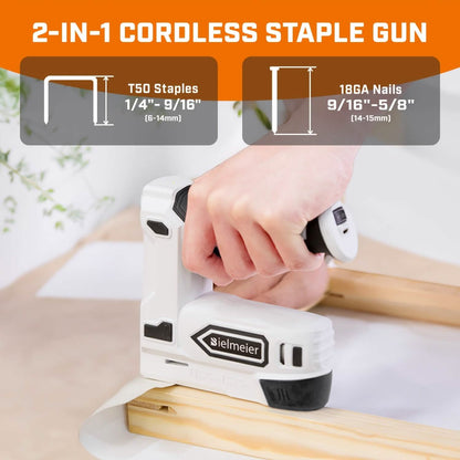 Bielmeier 20V Cordless 2-in-1 Stapler & Brad Nailer DailySale