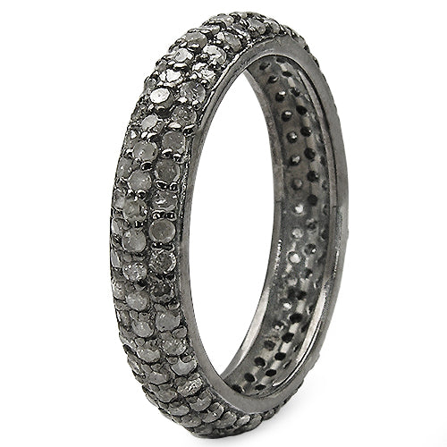 1.40 Carat Genuine TLB Diamond .925 Sterling Silver Ring Bids.com