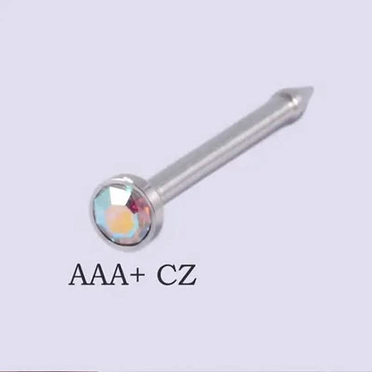 2mm Gold White Diamond Disposable Safe Nose Ear Nail Punch DailySale