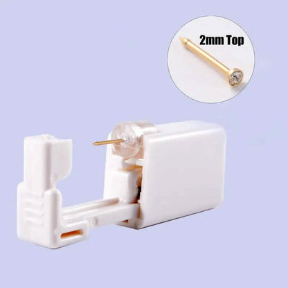 2mm Gold White Diamond Disposable Safe Nose Ear Nail Punch DailySale