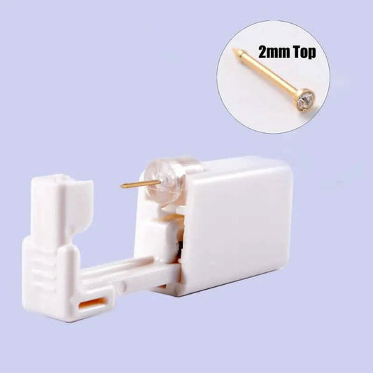 2mm Gold White Diamond Disposable Safe Nose Ear Nail Punch DailySale