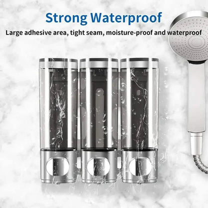 3-Chamber Shower Dispenser - Wall Mounted, No Leakage, No Drill DailySale