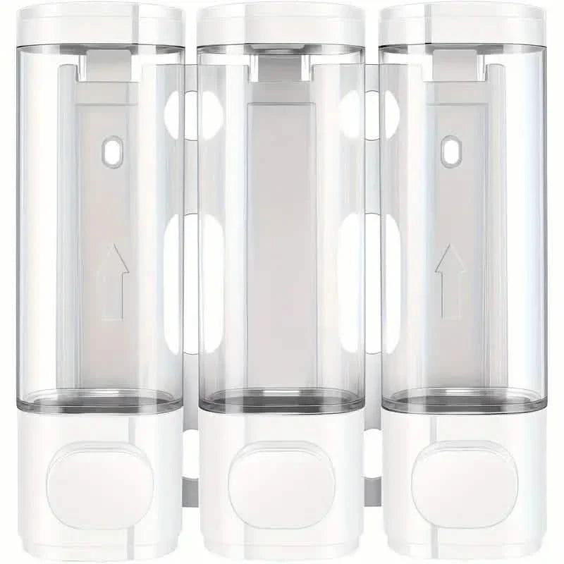 3-Chamber Shower Dispenser - Wall Mounted, No Leakage, No Drill DailySale