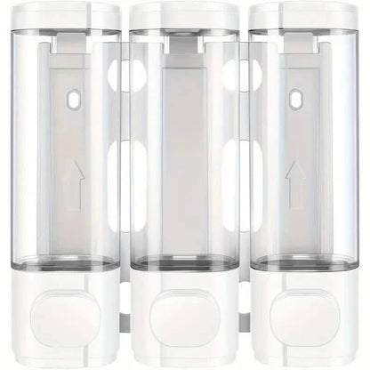 3-Chamber Shower Dispenser - Wall Mounted, No Leakage, No Drill DailySale