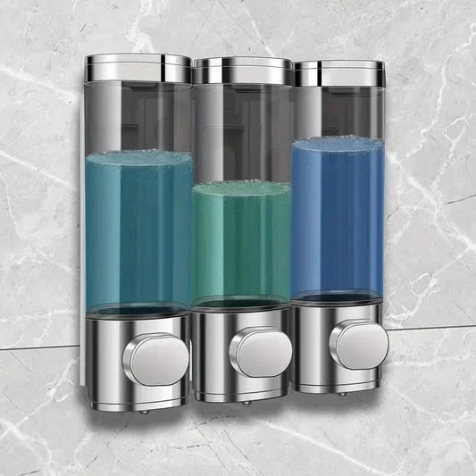 3-Chamber Shower Dispenser - Wall Mounted, No Leakage, No Drill DailySale