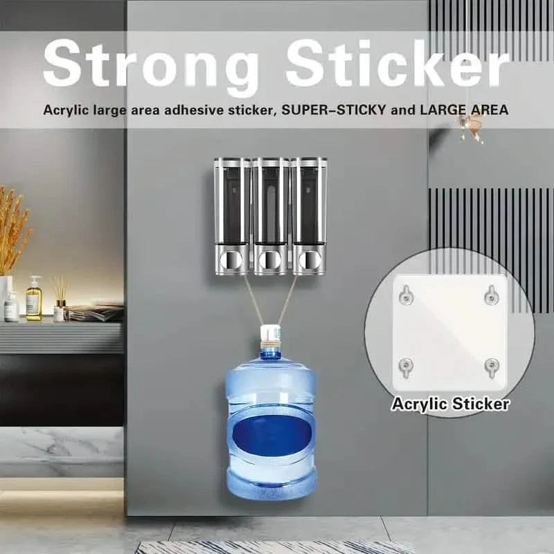 3-Chamber Shower Dispenser - Wall Mounted, No Leakage, No Drill DailySale