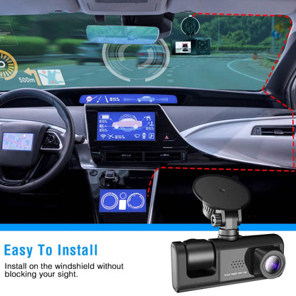 3 Channel Car DVR Dash Cam Video Recorder DailySale