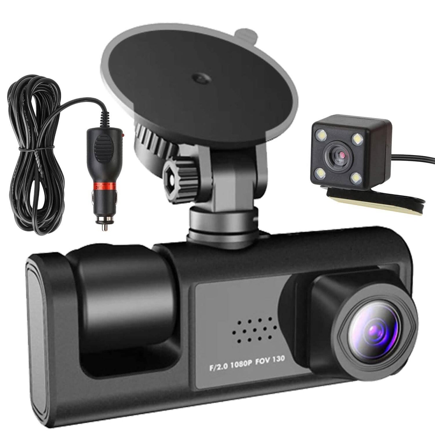 3 Channel Car DVR Dash Cam Video Recorder DailySale