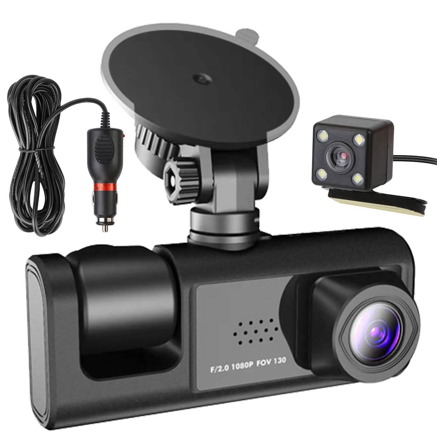 3 Channel Car DVR Dash Cam Video Recorder DailySale
