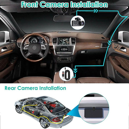 3 Channel Dash Cam Front Inside Rear Vehicle Driving Recorder Car DVR DailySale