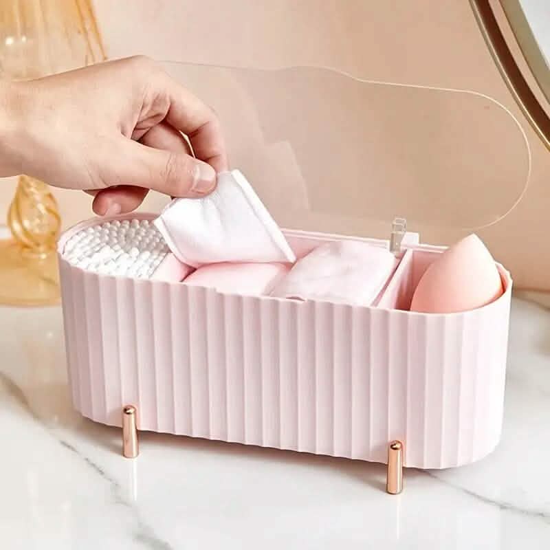 3 Compartments Cotton Swab Storage Box DailySale