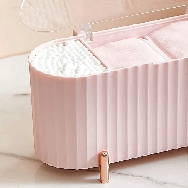 3 Compartments Cotton Swab Storage Box DailySale