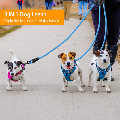 3 Dog Leash Traction Rope Walking Training Lead with Padded Handle DailySale