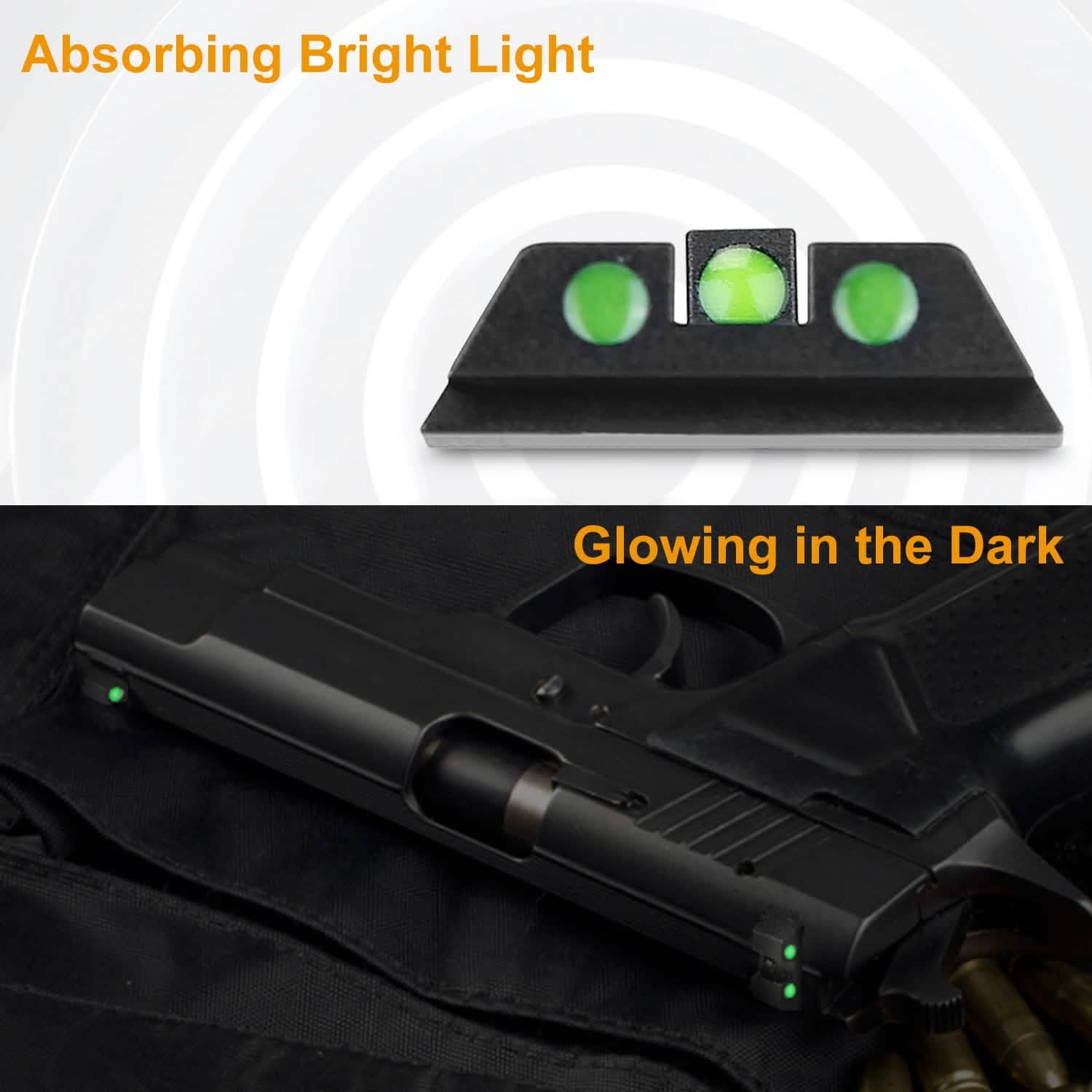 3-Dot Green Gun Night Sight Set DailySale