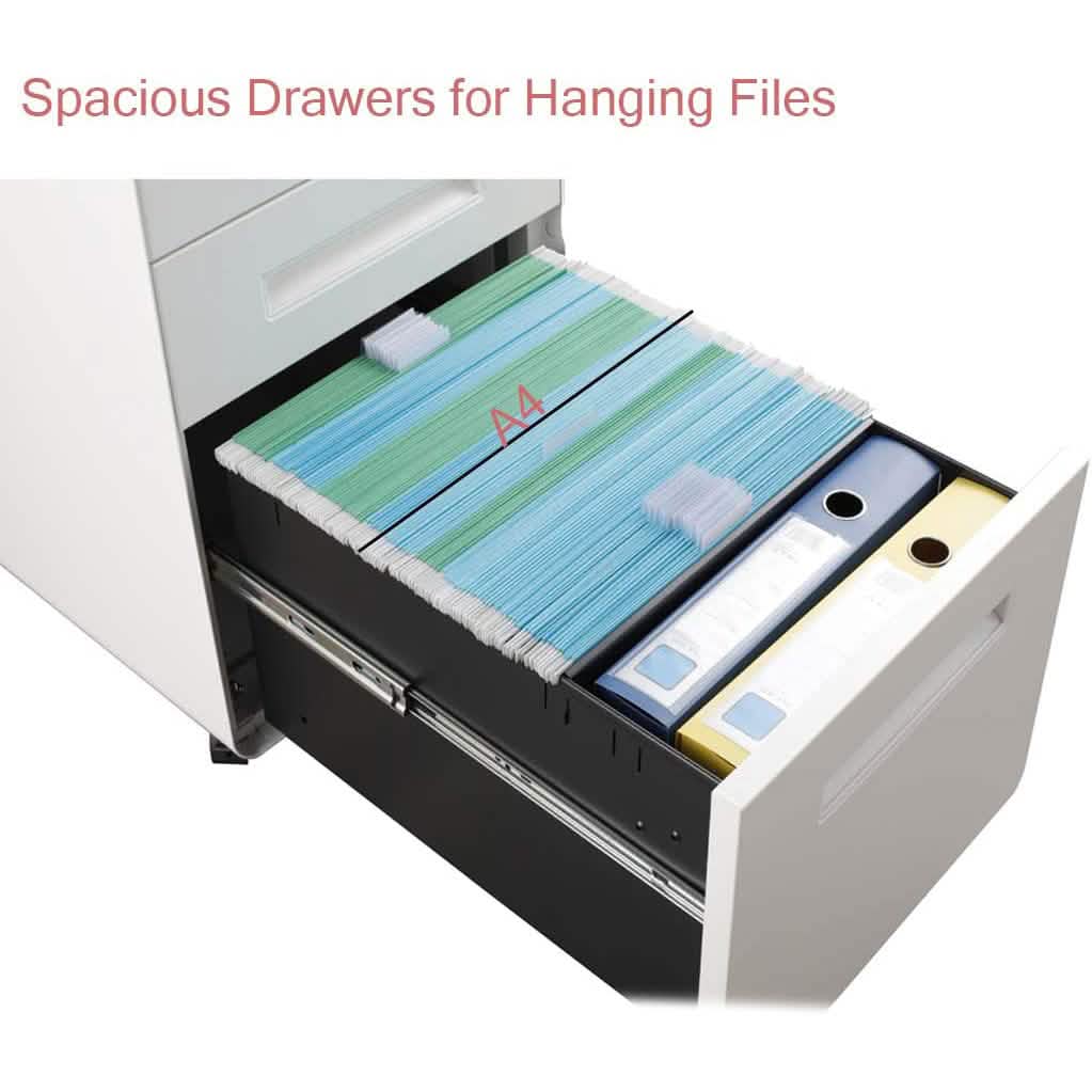 3 Drawer Rolling File Cabinet DailySale