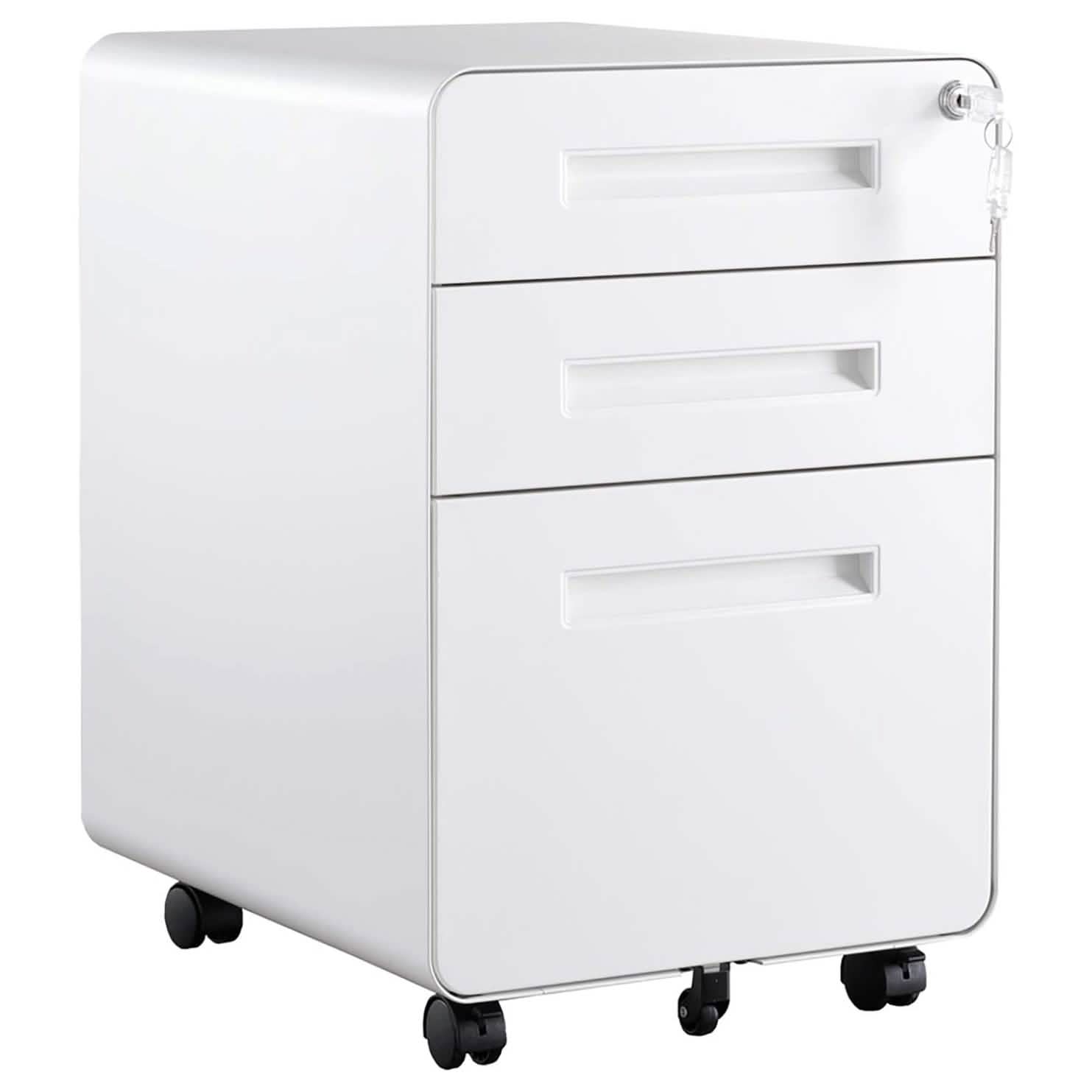 3 Drawer Rolling File Cabinet DailySale