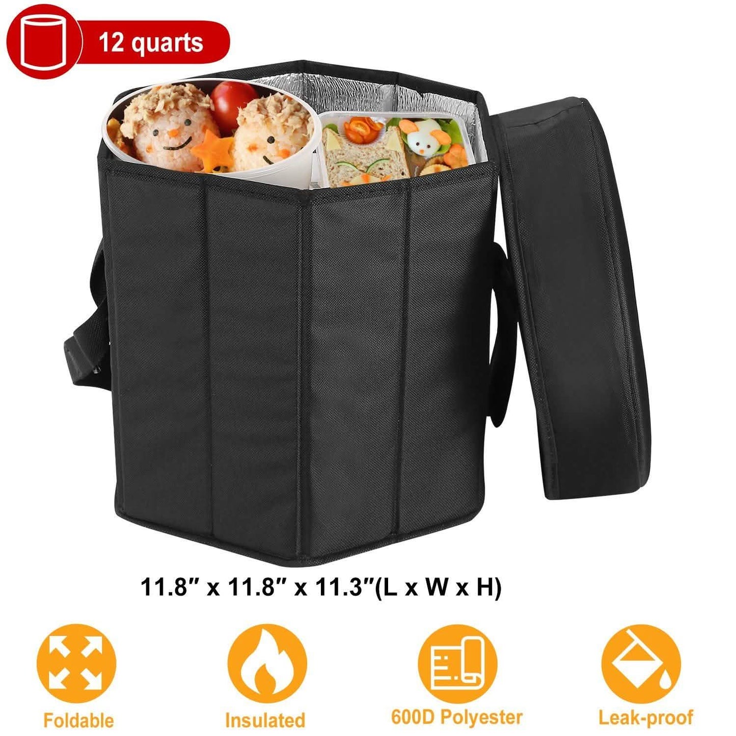 3 Gallon Collapsible Grocery Cooler Bag Seat Combo DailySale