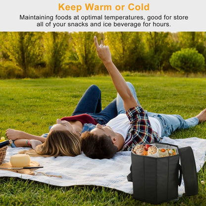 3 Gallon Collapsible Grocery Cooler Bag Seat Combo DailySale