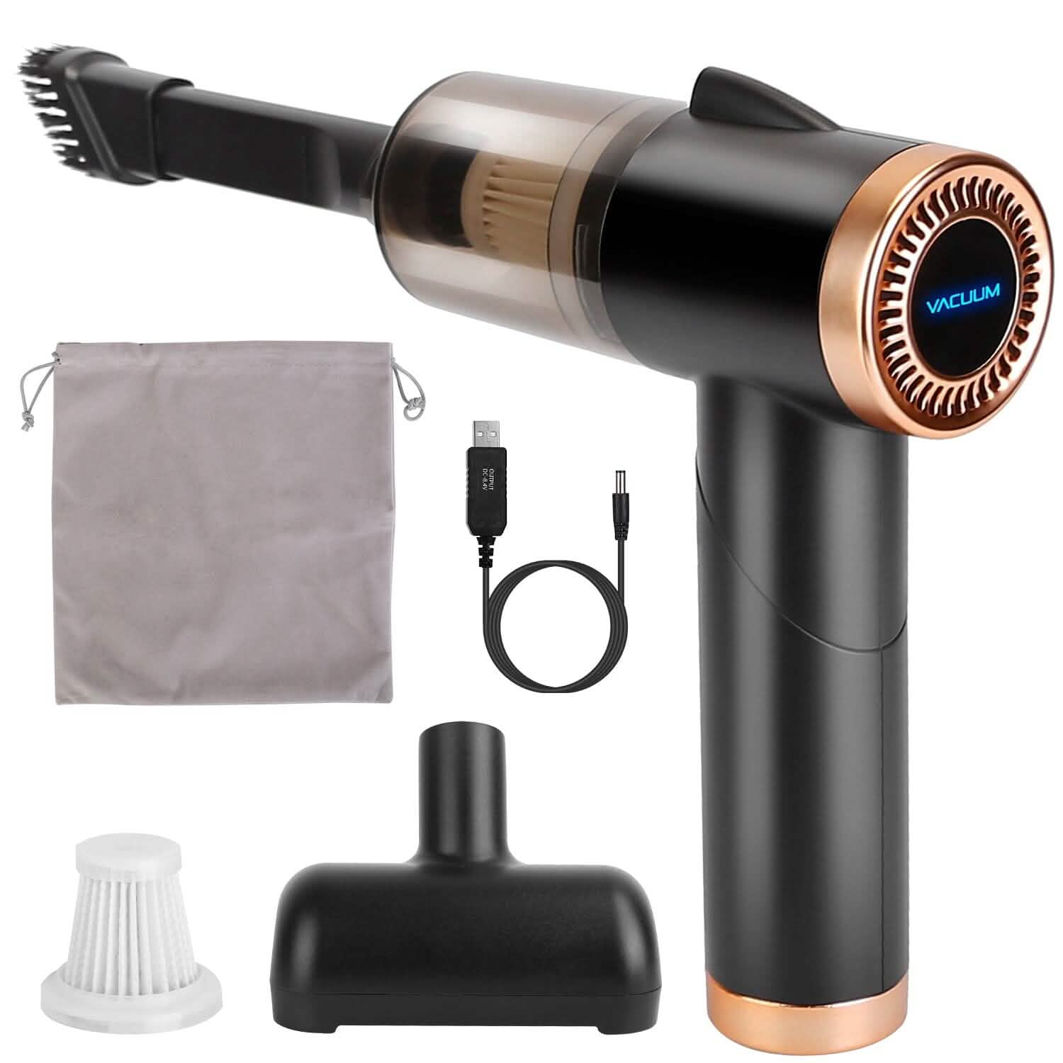 3-in-1 120W Portable Reachable Vacuum with Brush Nozzle DailySale