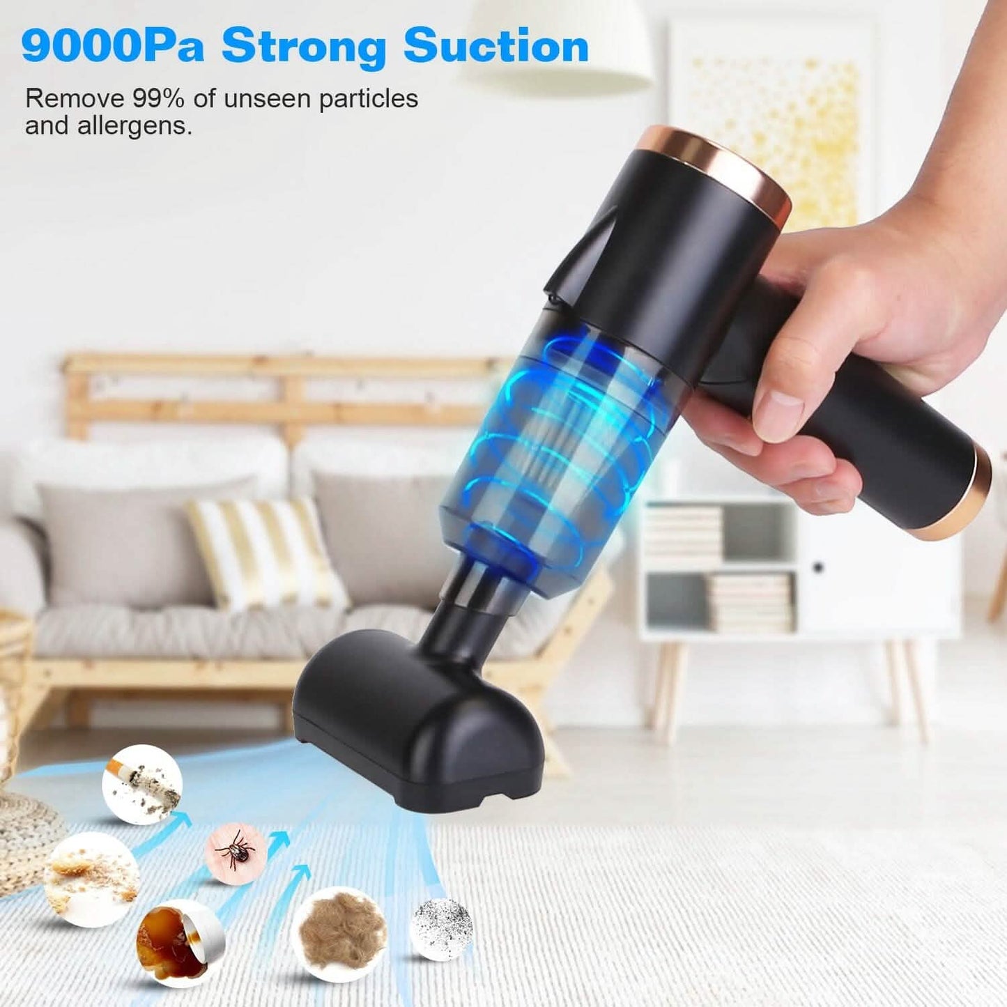 3-in-1 120W Portable Reachable Vacuum with Brush Nozzle DailySale