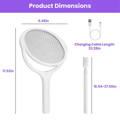 3-in-1 90º Rotating Electric Bug Zapper Racket DailySale