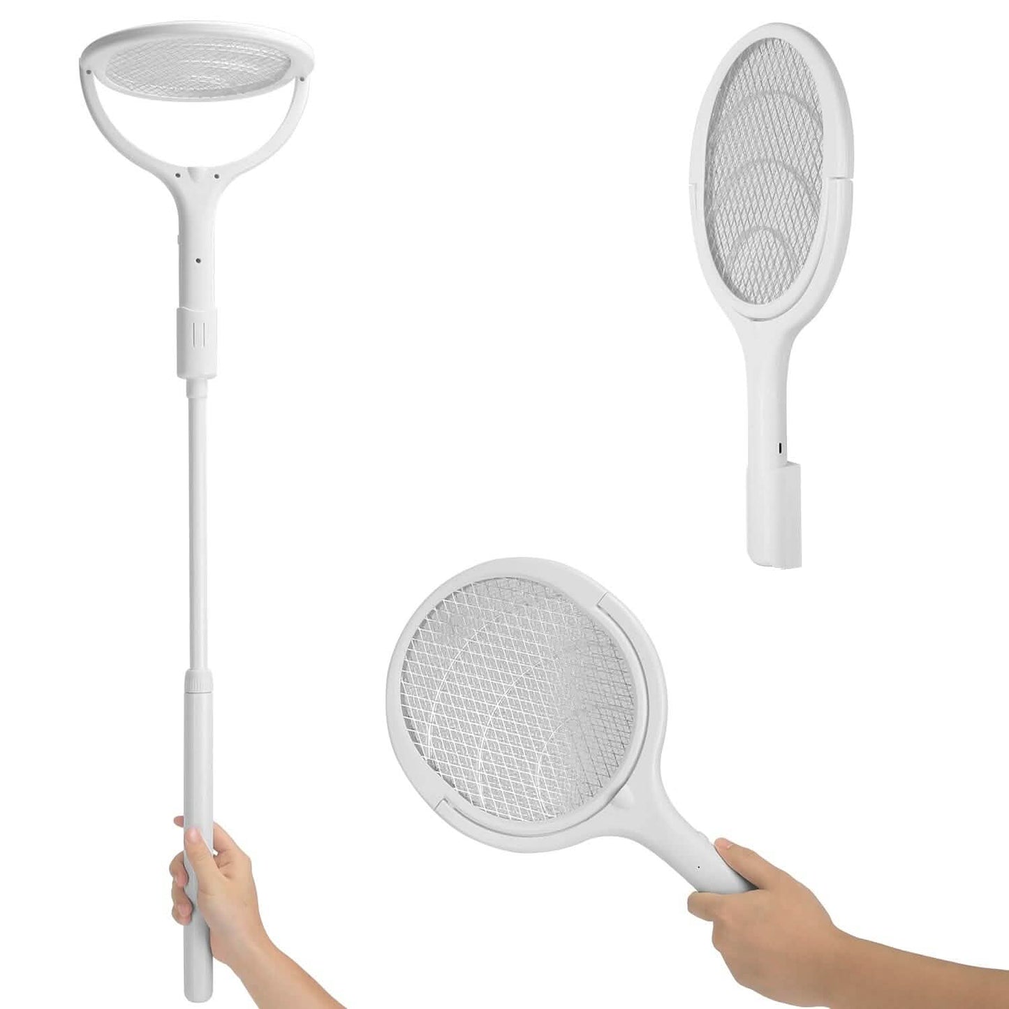 3-in-1 90º Rotating Electric Bug Zapper Racket DailySale