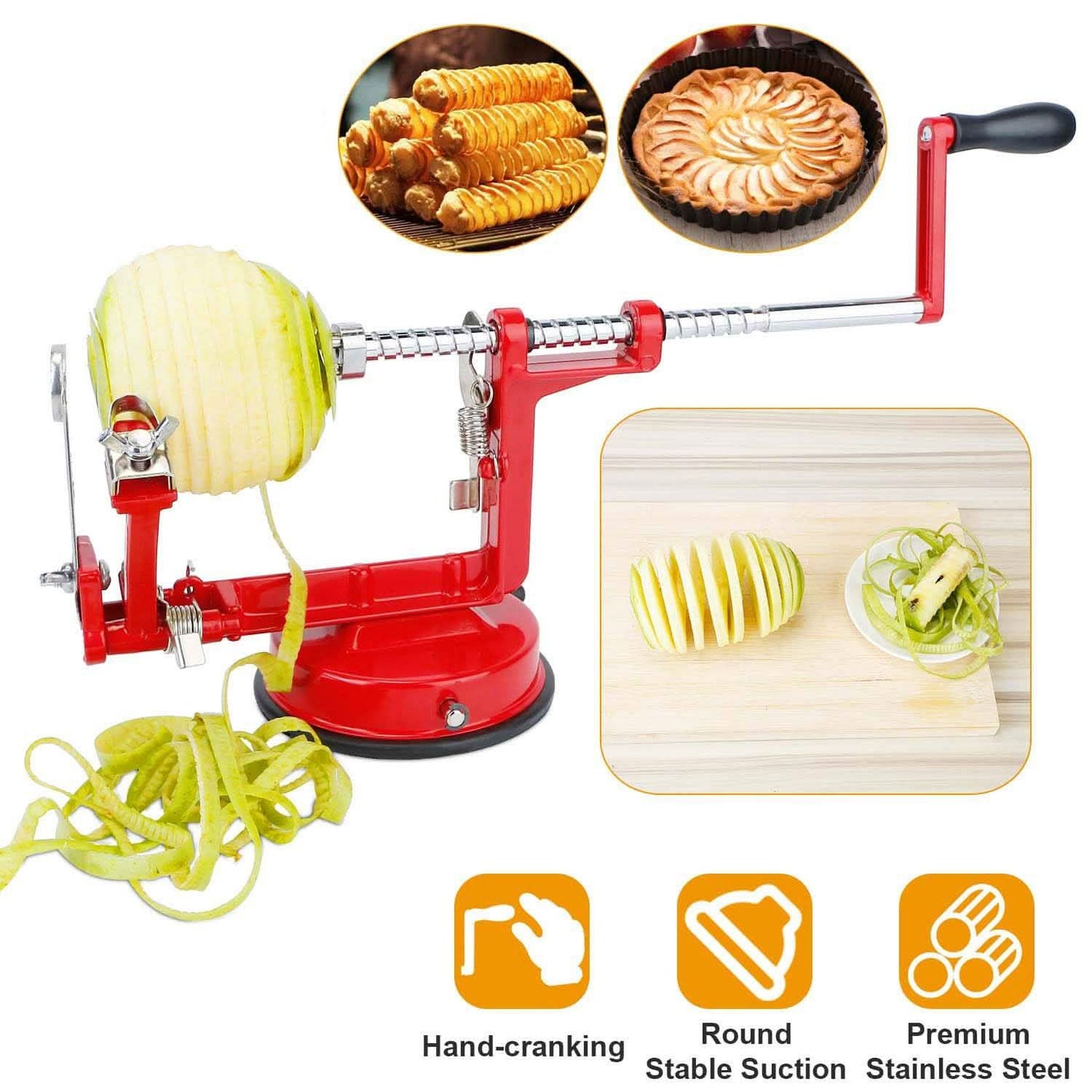 3-in-1 Apple Peeler Manual Rotation DailySale