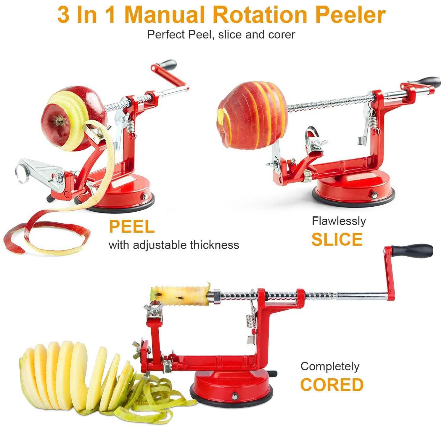 3-in-1 Apple Peeler Manual Rotation DailySale